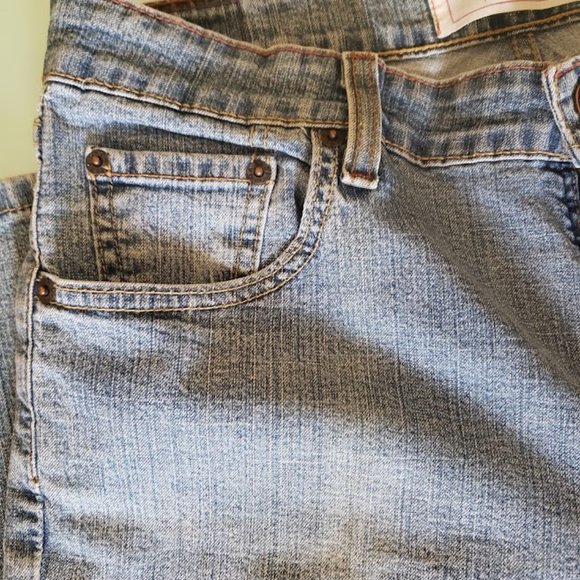 Levi Strauss Signature - Stretch Mid Rise Straight Leg - Bootcut -Misses 10 Long - Picture 4 of 10